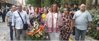 Misa por la AVT en la Basílica de la Virgen de las Angustias de Granada y ofrenda floral